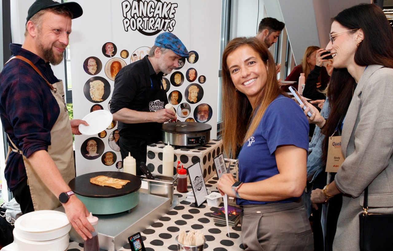 Pancake Portraits auf einer Veranstaltung